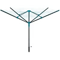 Beldray LA059437FSDUEU Rotary Outdoor Clothes Airer with Pegs- Weather Proof Cover and Ground Socket- 45 m Drying Space…